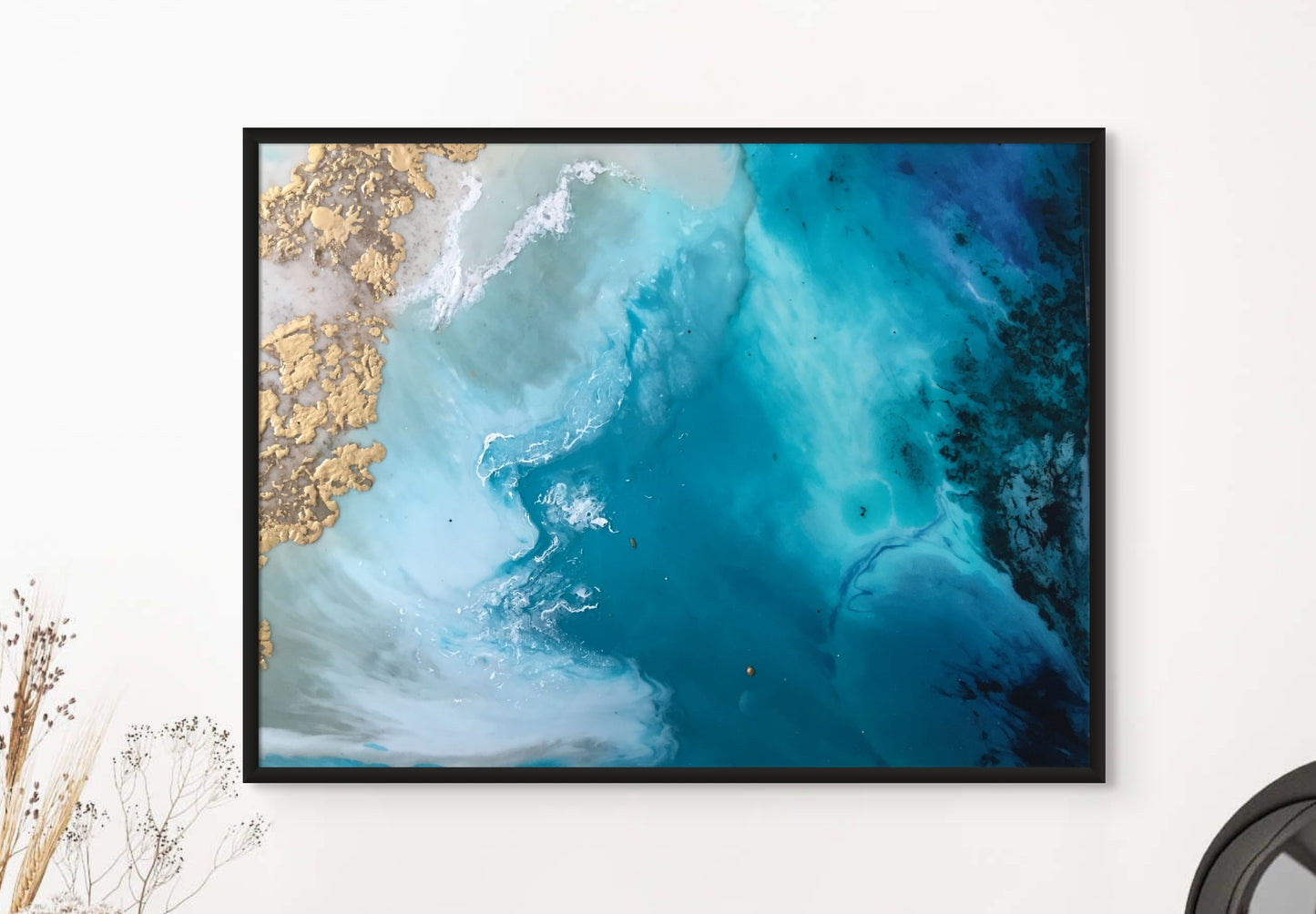 Ocean Of Dreams 2 - Abstract Ocean Painting, Teal Wall Art, Coastal Home Prints,  Beachy Bathroom, Sea Home Decor