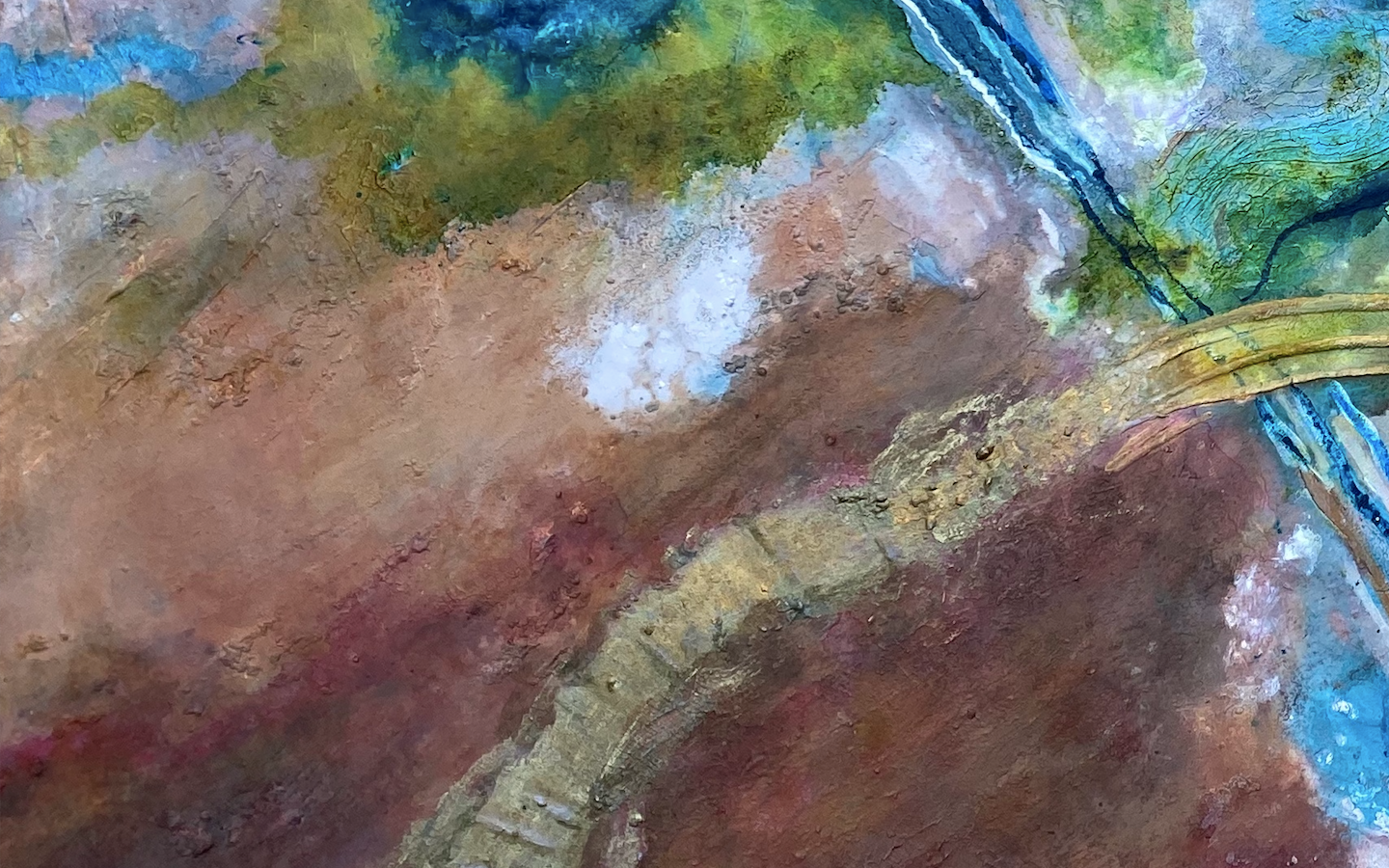 The Golden Road to Renewal - Canvas