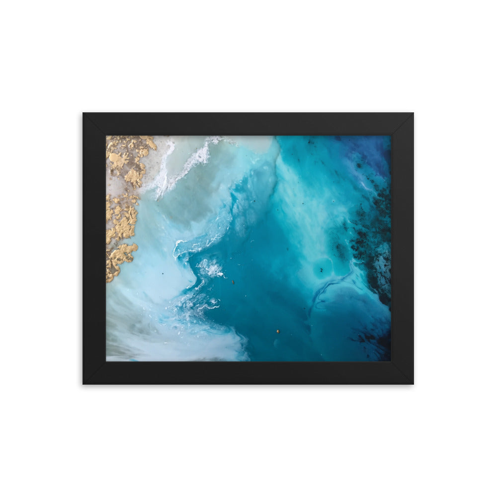 Ocean Of Dreams 2 - Abstract Ocean Painting, Teal Wall Art, Coastal Home Prints,  Beachy Bathroom, Sea Home Decor