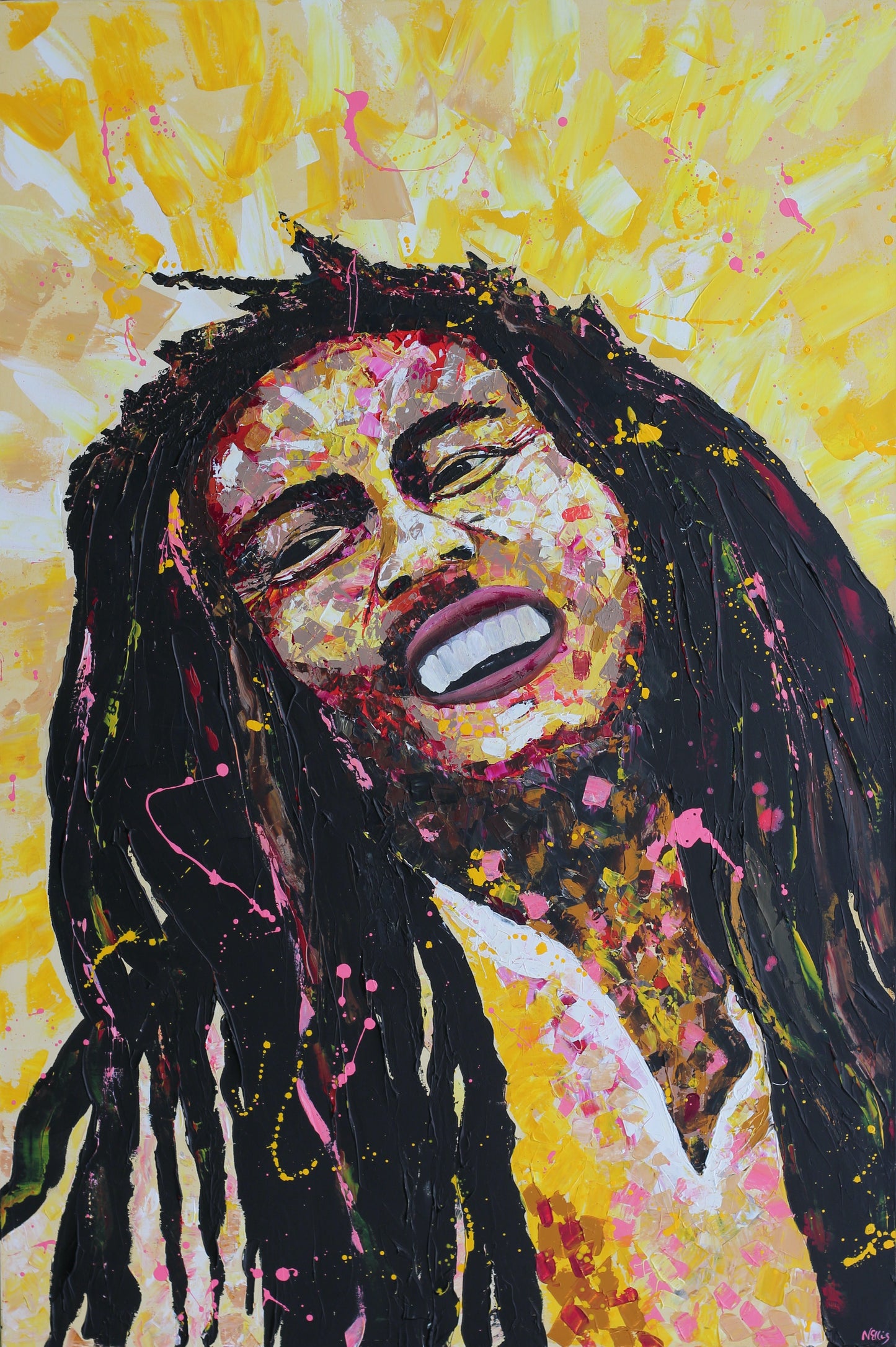 Large Bob Marley Original Painting